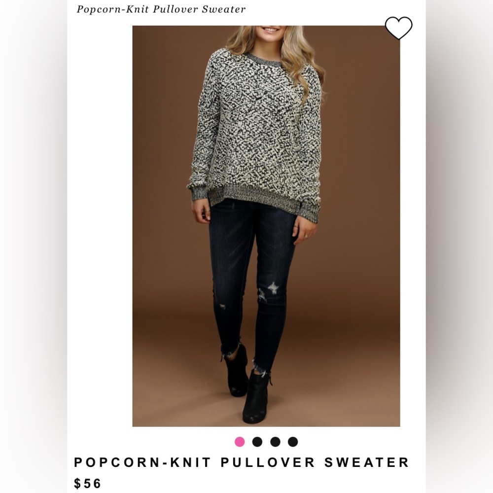Cupio Popcorn Knit Sweater (M)